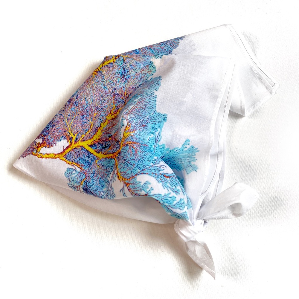 Zoebe Sea Fan Coral cotton scarf bandana
